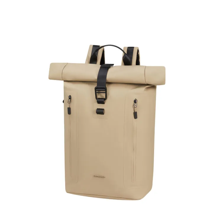 Heren Rugzakken|Dames Rugzakken>Samsonite Coatify Biz Rolltop Backpack 15.6" sand