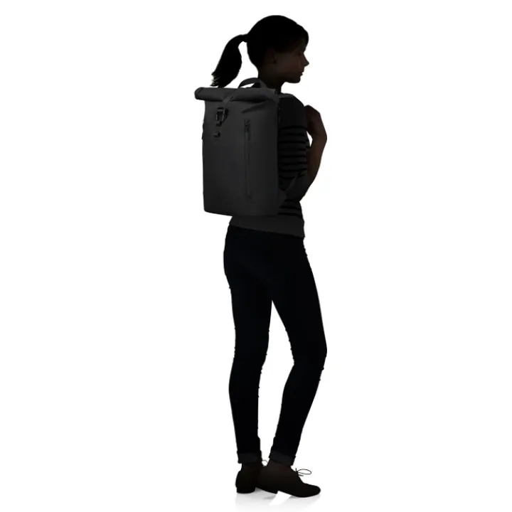 Kleine Rugzakken|Heren Rugzakken>Samsonite Coatify Biz Rolltop Backpack 14.1" black