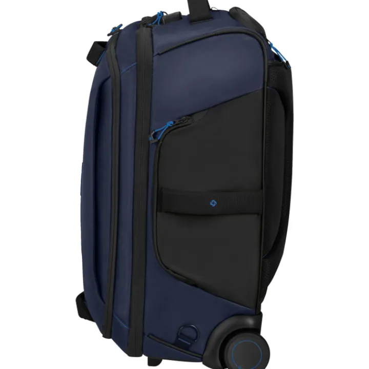 Rugzak Met Wieltjes|Handbagage Reistassen>Samsonite Ecodiver Duffle/Wheels 55 Backpack blue nights