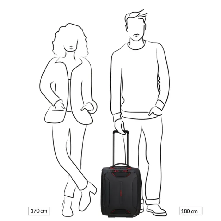 Transavia Trolleys|Handbagage Trolleys>Samsonite Ecodiver Duffle/Wheels Underseater yellow