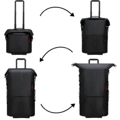 Grote Reistassen|Heren Reistassen>Samsonite Ecodiver Foldable Duffle/Wheels 4-IN-1 black