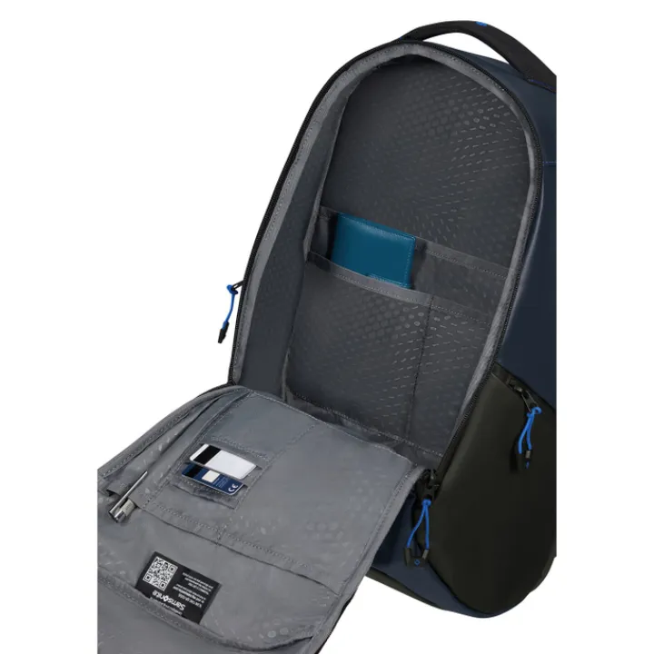 Kleine Rugzakken|Heren Rugzakken>Samsonite Ecodiver Laptop Backpack M USB blue nights