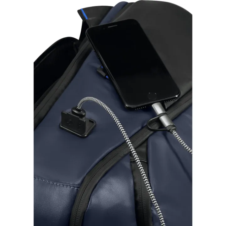 Kleine Rugzakken|Heren Rugzakken>Samsonite Ecodiver Laptop Backpack M USB blue nights