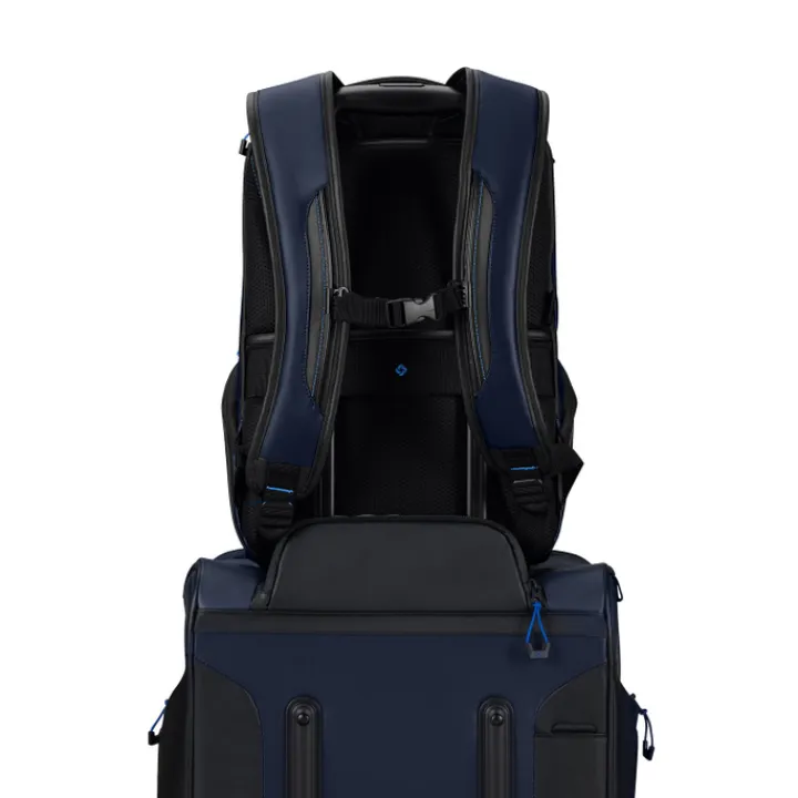 Kleine Rugzakken|Heren Rugzakken>Samsonite Ecodiver Laptop Backpack M USB blue nights