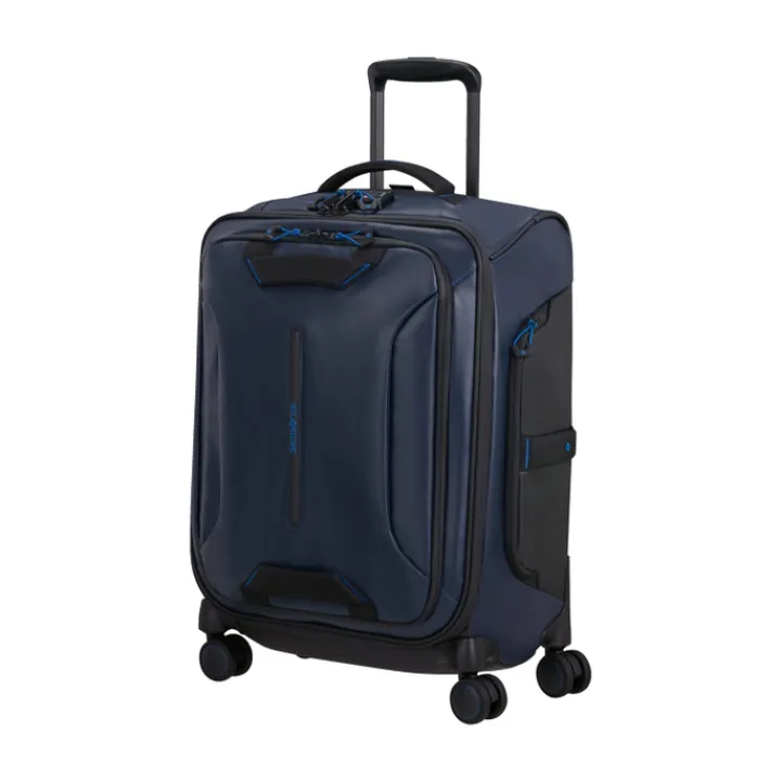 Transavia Trolleys|Handbagage Trolleys>Samsonite Ecodiver Spinner Duffle 55 blue nights