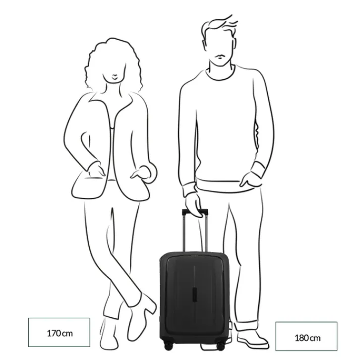 Transavia Trolleys|Ryanair Trolleys>Samsonite Essens Spinner 55/20 lime