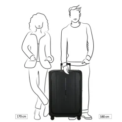 Reistrolleys|Reiskoffers>Samsonite Essens Spinner 81 midnight blue