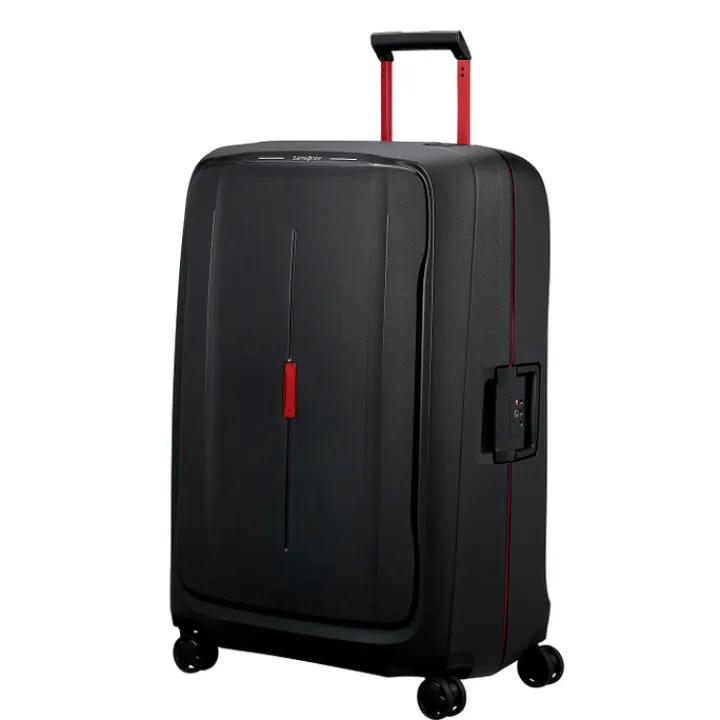 Reistrolleys|Reiskoffers>Samsonite Essens Spinner 81 charcoal/red
