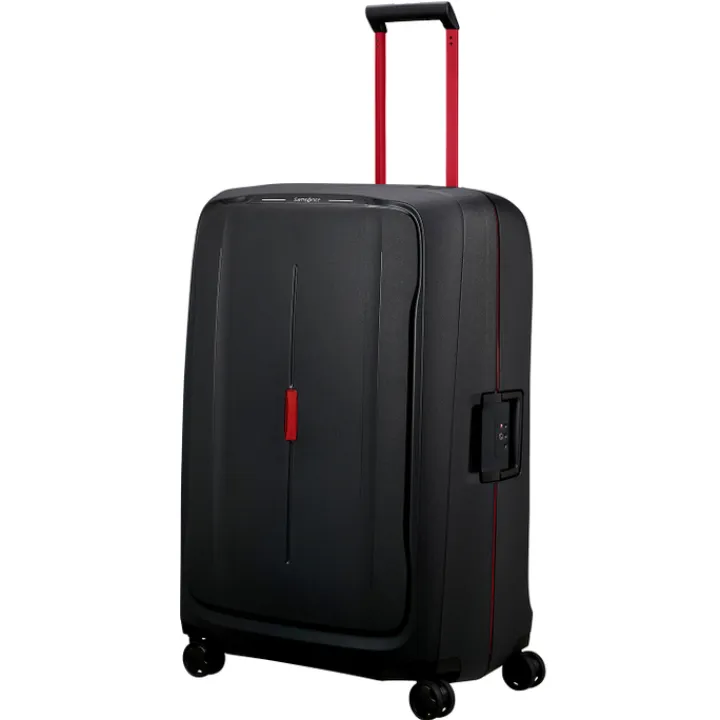 Reistrolleys|Reiskoffers>Samsonite Essens Spinner 81 charcoal/red