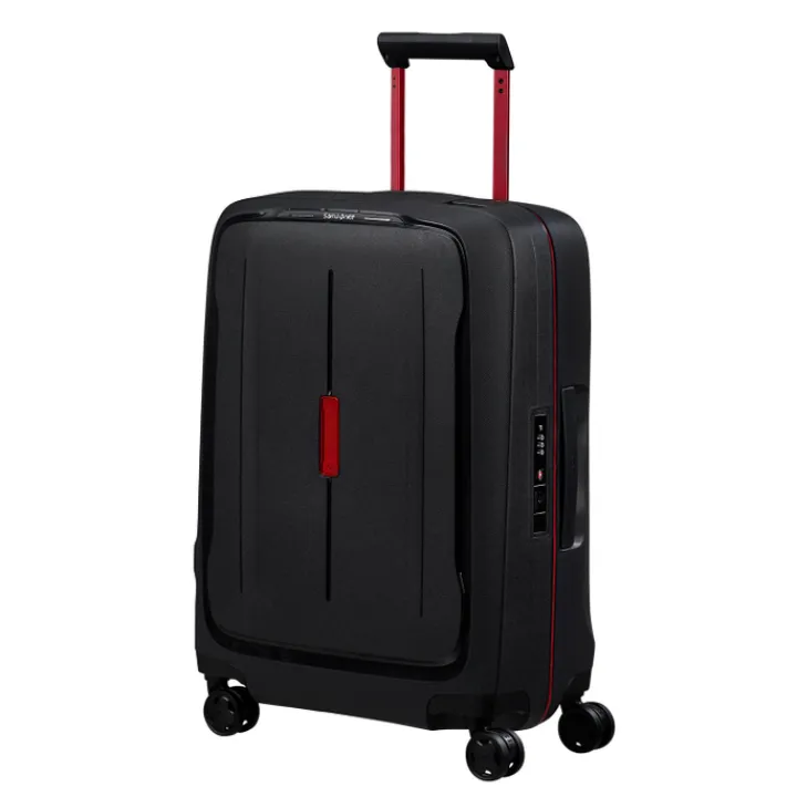 Transavia Trolleys|Ryanair Trolleys>Samsonite Essens Spinner 55 charcoal/red