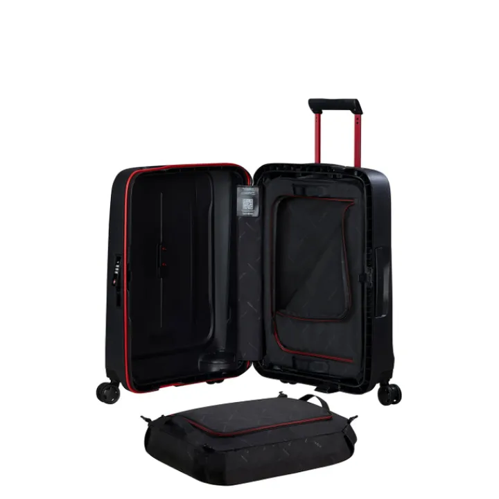 Transavia Trolleys|Ryanair Trolleys>Samsonite Essens Spinner 55 charcoal/red