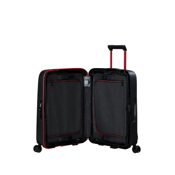 Transavia Trolleys|Ryanair Trolleys>Samsonite Essens Spinner 55 charcoal/red