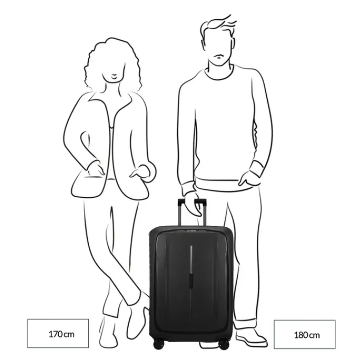 Reistrolleys|Reiskoffers>Samsonite Essens Spinner 69/25 lime