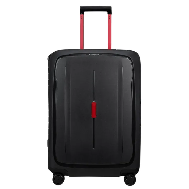 Reistrolleys|Reiskoffers>Samsonite Essens Spinner 69 charcoal/red