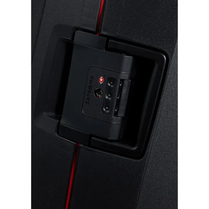 Reistrolleys|Reiskoffers>Samsonite Essens Spinner 69 charcoal/red