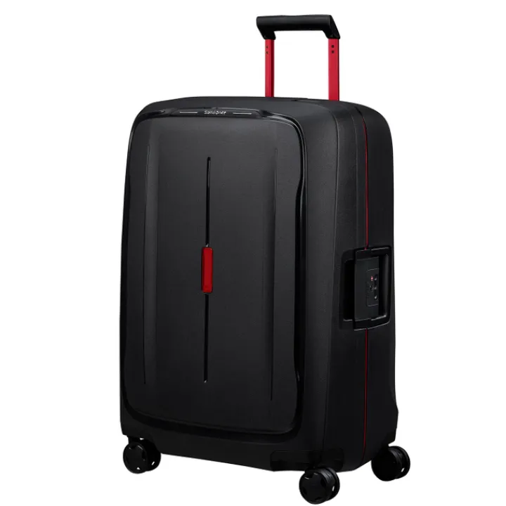 Reistrolleys|Reiskoffers>Samsonite Essens Spinner 69 charcoal/red