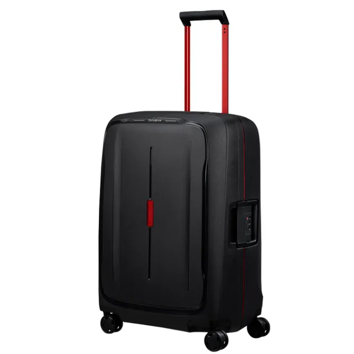 Reistrolleys|Reiskoffers>Samsonite Essens Spinner 69 charcoal/red