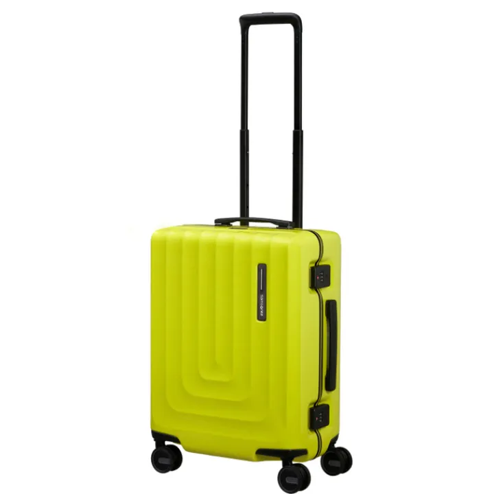 Transavia Trolleys|Handbagage Trolleys>Samsonite Focus Spinner 55/20 metallic lime