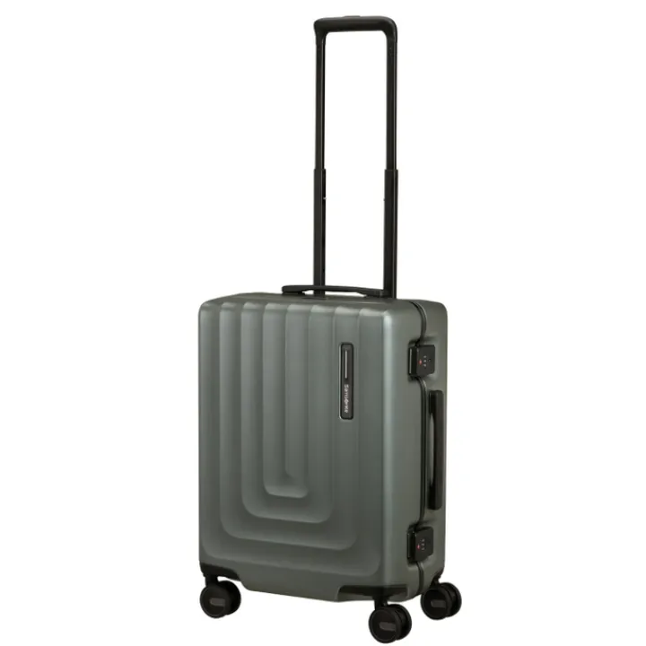Transavia Trolleys|Handbagage Trolleys>Samsonite Focus Spinner 55/20 matt sage khaki