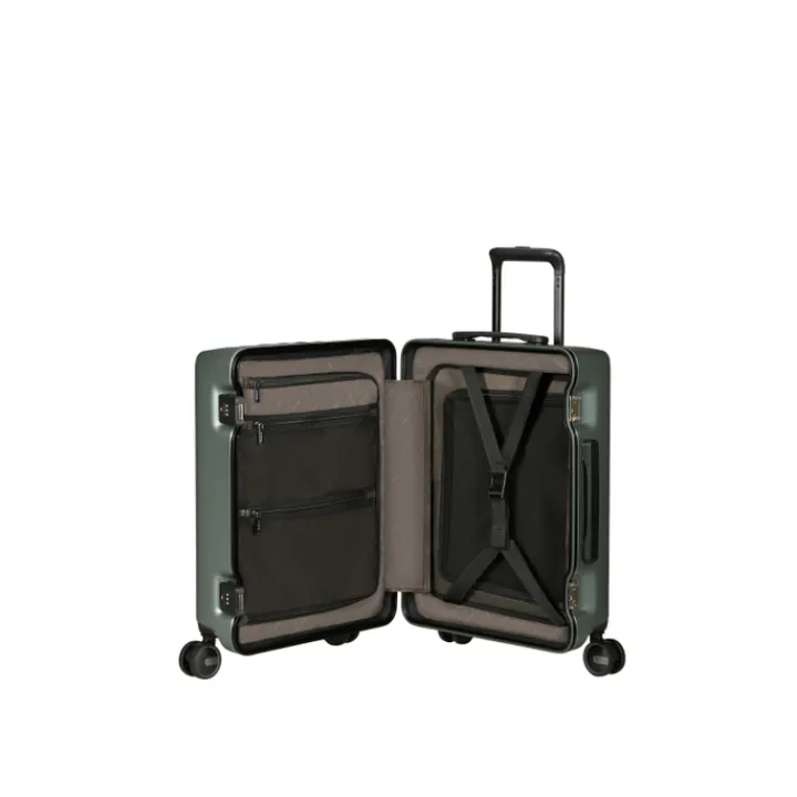 Transavia Trolleys|Handbagage Trolleys>Samsonite Focus Spinner 55/20 matt sage khaki