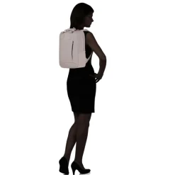 Kleine Rugzakken|Heren Rugzakken>Samsonite Guardit Classy Laptop Backpack + Handles 14.1" stone grey