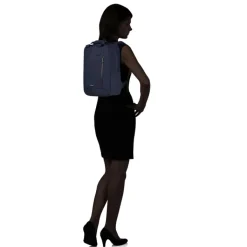 Kleine Rugzakken|Heren Rugzakken>Samsonite Guardit Classy Laptop Backpack + Handles 14.1" midnight blue