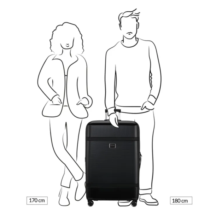 Reistrolleys|Reiskoffers>Samsonite Image Spinner 81/30 Expandable ivory