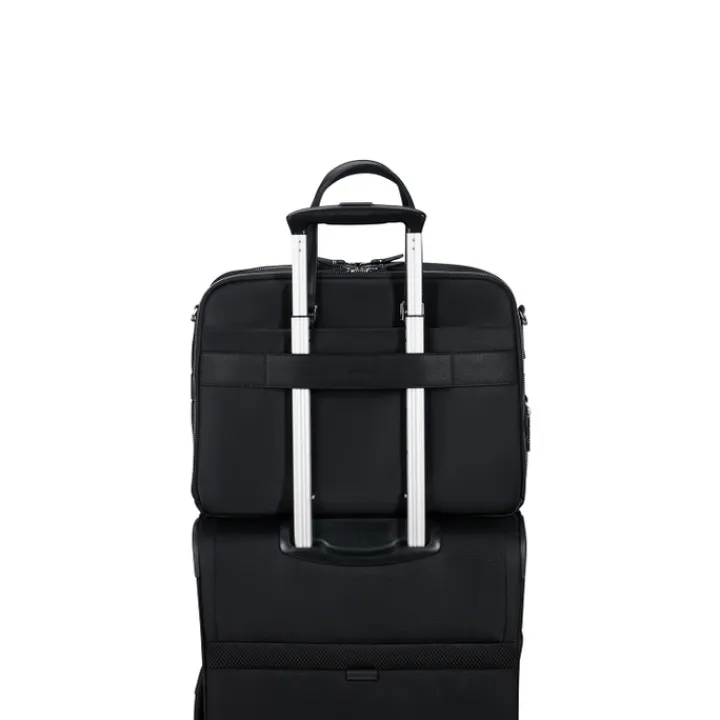15.6 Inch Laptoptassen|Laptop Schoudertassen>Samsonite Karissa Evo Bailhandle 15.6" 2 Comp black