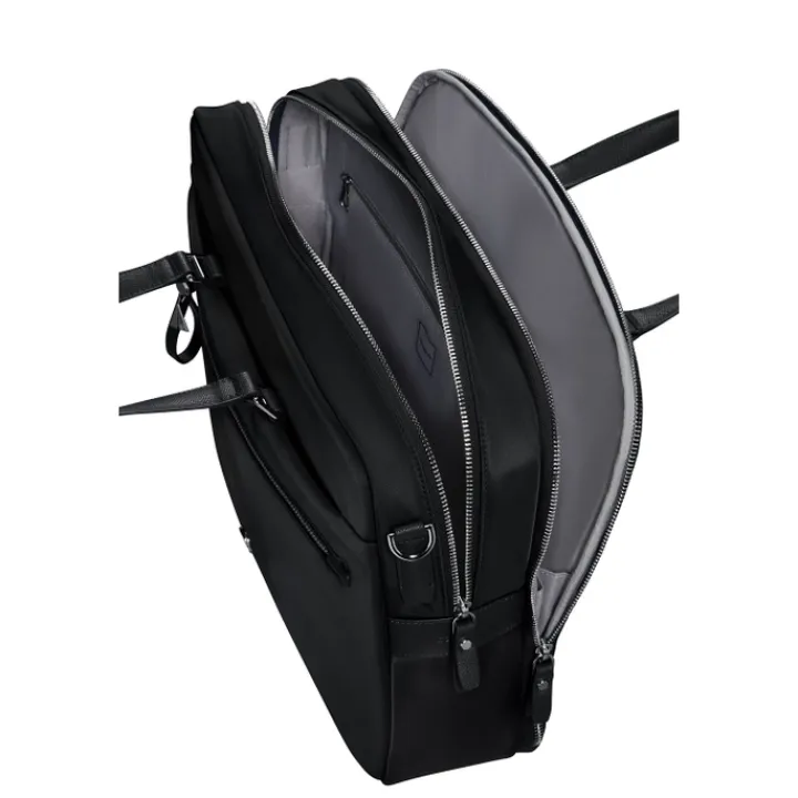 15.6 Inch Laptoptassen|Laptop Schoudertassen>Samsonite Karissa Evo Bailhandle 15.6" 2 Comp black