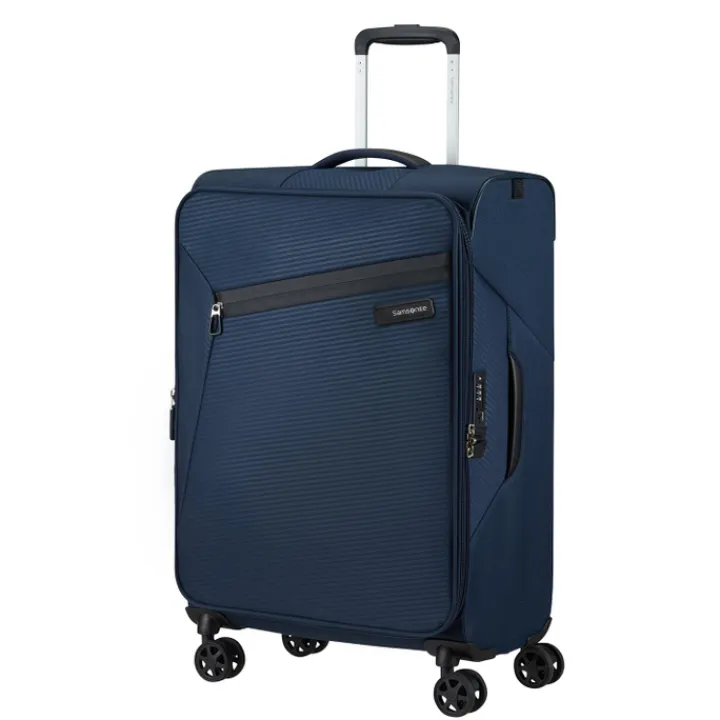 Reistrolleys|Reiskoffers>Samsonite Litebeam Spinner 66 EXP midnight blue