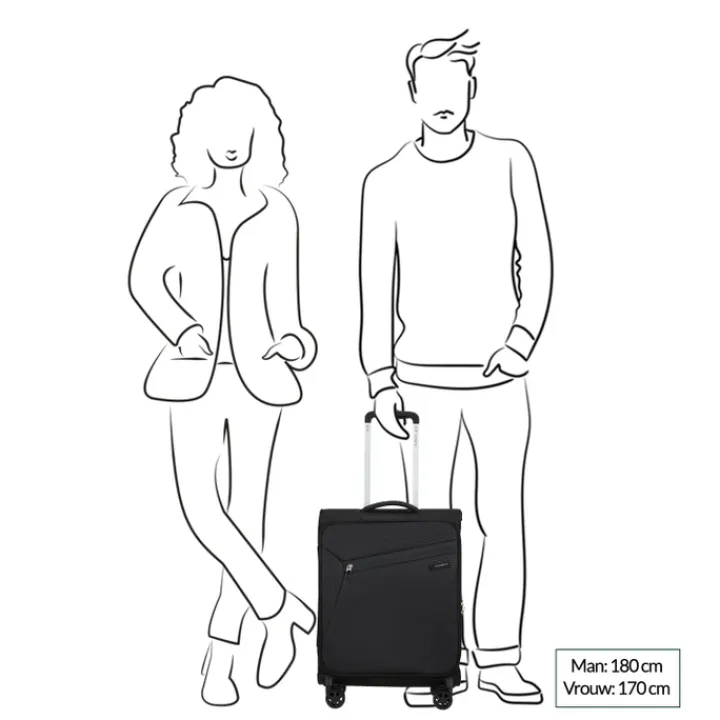 Transavia Trolleys|Ryanair Trolleys>Samsonite Litebeam Spinner 55 midnight blue