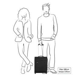 Transavia Trolleys|Handbagage Trolleys>Samsonite Litebeam Upright 45 Underseater midnight blue
