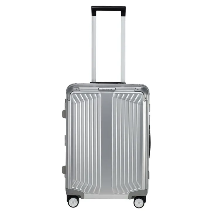 Transavia Trolleys|Handbagage Trolleys>Samsonite Lite-Box Alu Spinner 55 aluminium