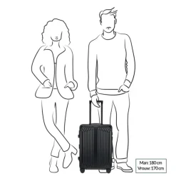 Transavia Trolleys|Handbagage Trolleys>Samsonite Lite-Box Alu Spinner 55 aluminium