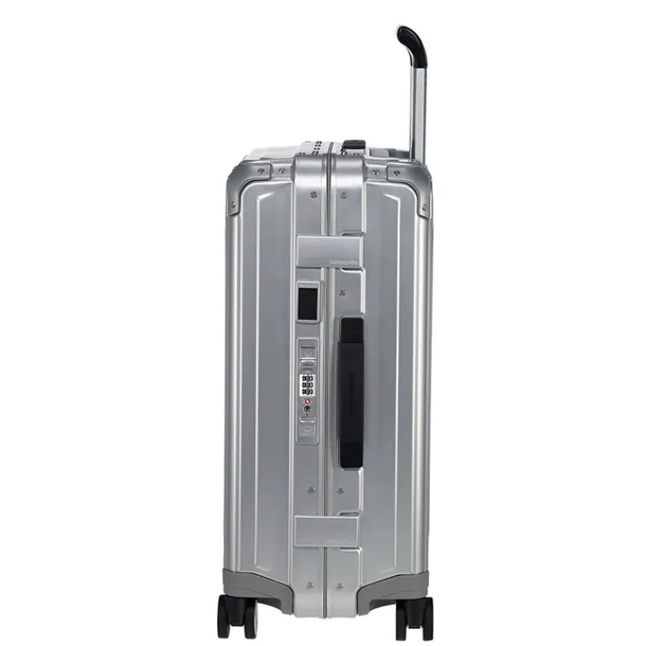 Transavia Trolleys|Handbagage Trolleys>Samsonite Lite-Box Alu Spinner 55 aluminium