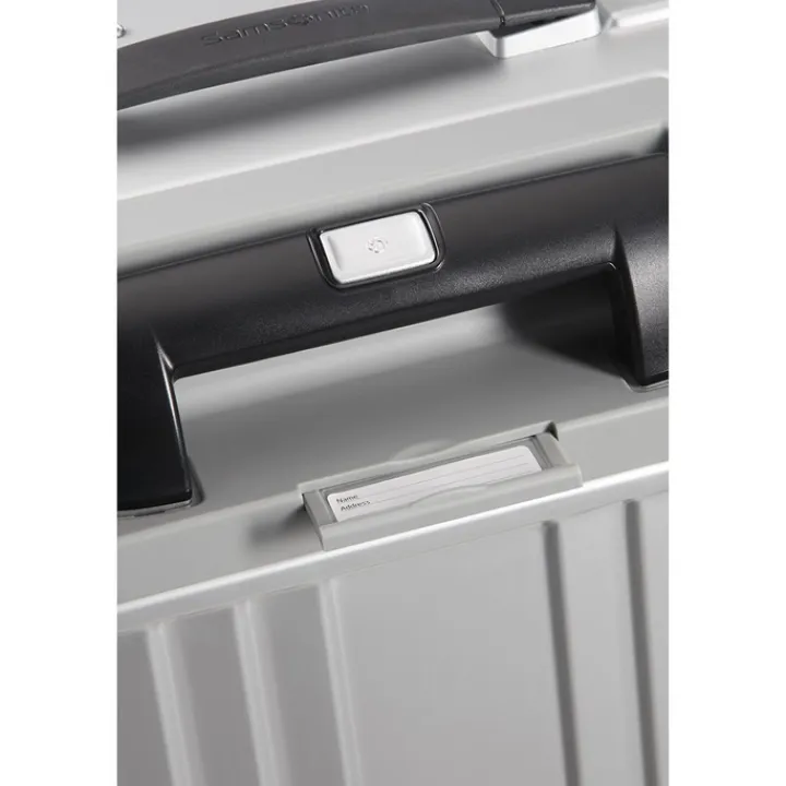Transavia Trolleys|Handbagage Trolleys>Samsonite Lite-Box Alu Spinner 55 aluminium
