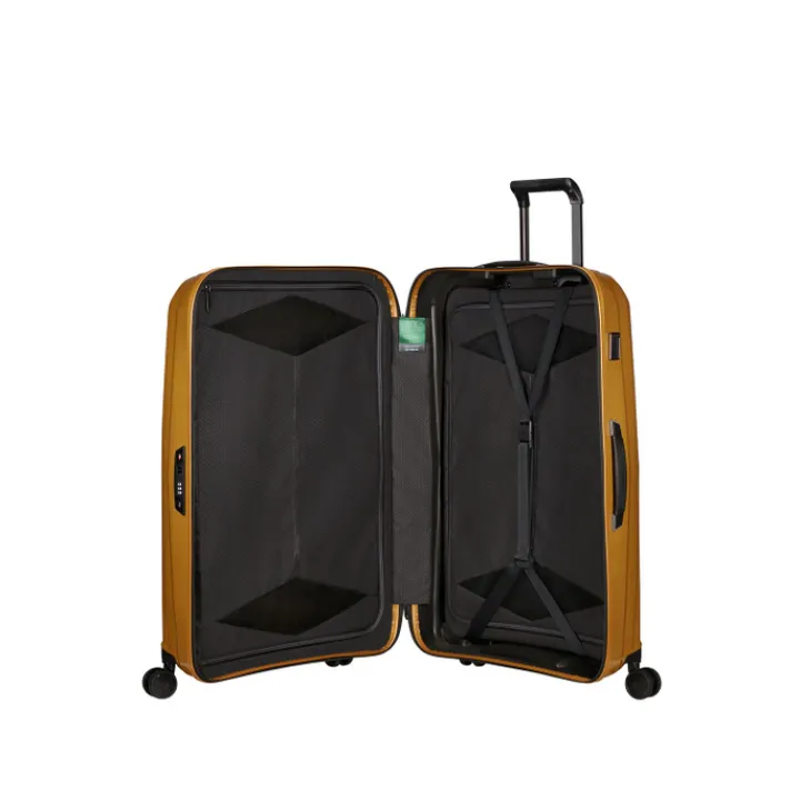 Reistrolleys|Reiskoffers>Samsonite Major-Lite Spinner 77 saffron yellow