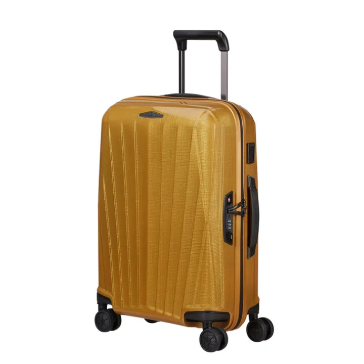 Transavia Trolleys|Ryanair Trolleys>Samsonite Major-Lite Spinner 55 EXP saffron yellow