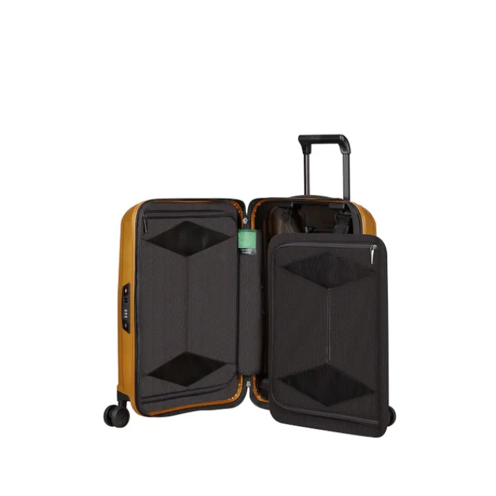 Transavia Trolleys|Ryanair Trolleys>Samsonite Major-Lite Spinner 55 EXP saffron yellow