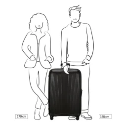 Reistrolleys|Reiskoffers>Samsonite Major-Lite Spinner 84 saffron yellow
