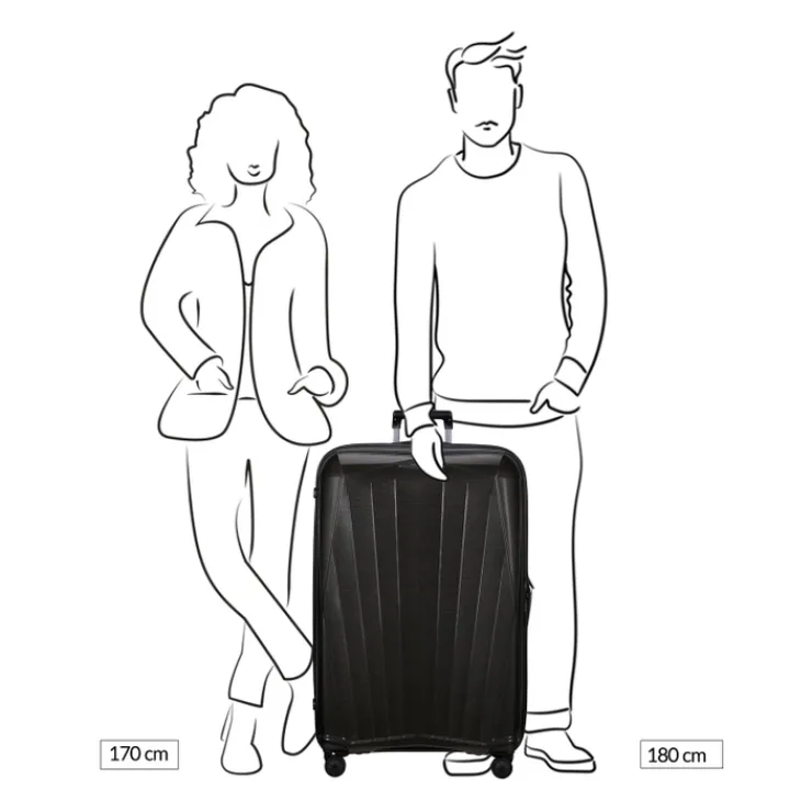 Reistrolleys|Reiskoffers>Samsonite Major-Lite Spinner 84 saffron yellow