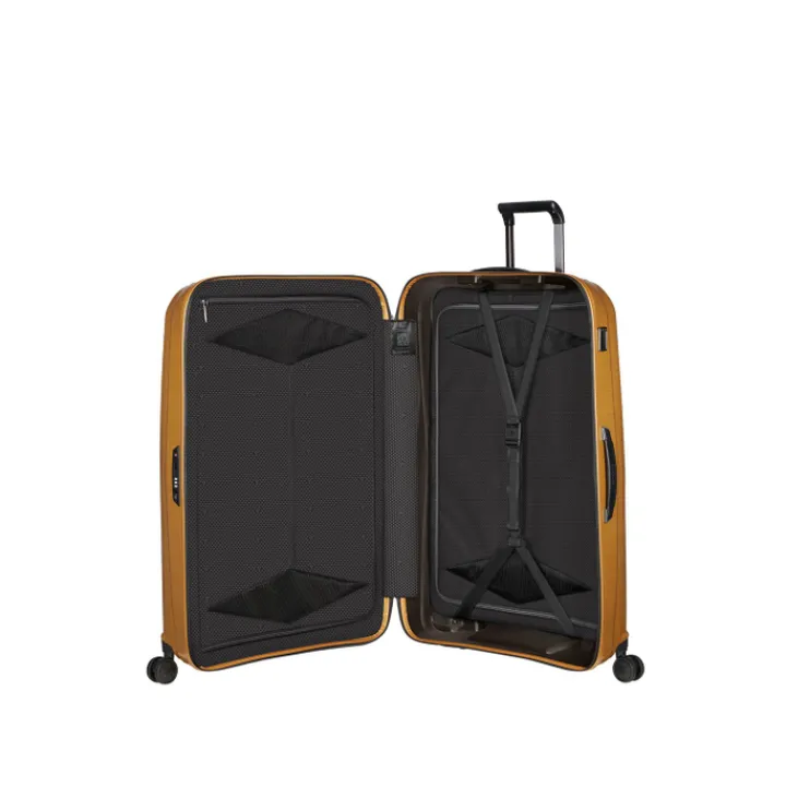 Reistrolleys|Reiskoffers>Samsonite Major-Lite Spinner 84 saffron yellow