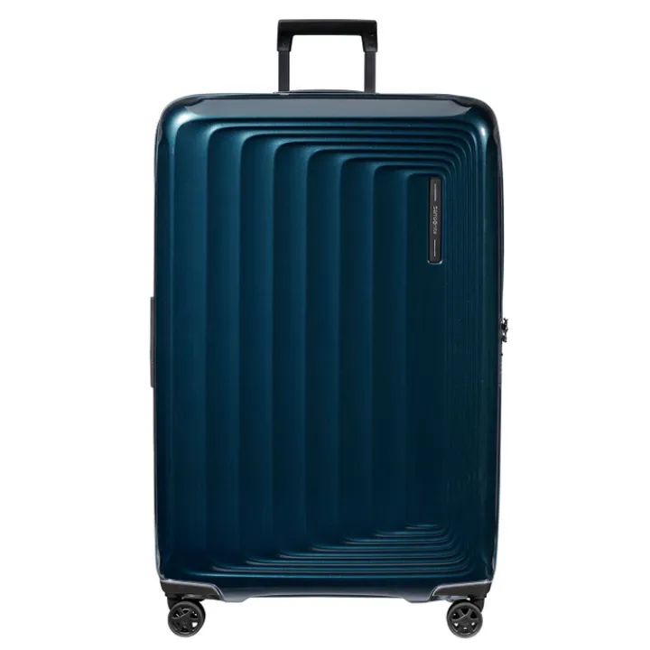 Reistrolleys|Reiskoffers>Samsonite Nuon Spinner 81 Exp metallic dark blue