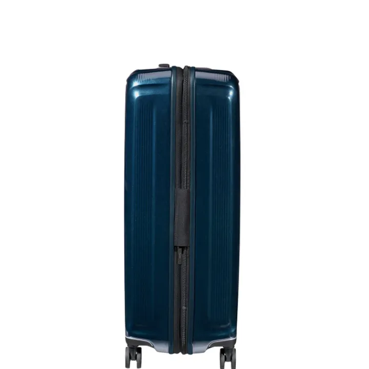 Reistrolleys|Reiskoffers>Samsonite Nuon Spinner 75 Exp metallic dark blue
