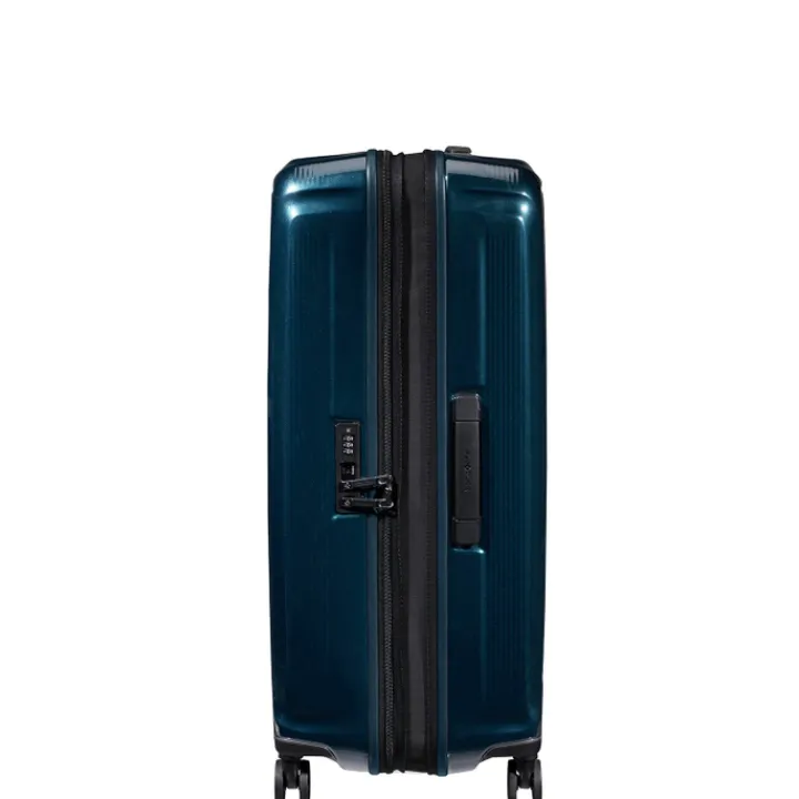 Reistrolleys|Reiskoffers>Samsonite Nuon Spinner 75 Exp metallic dark blue