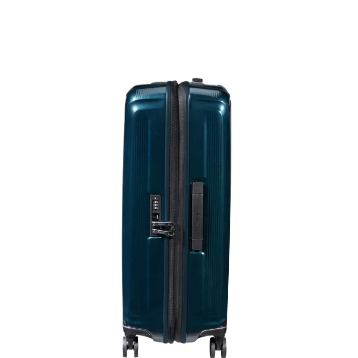 Reistrolleys|Reiskoffers>Samsonite Nuon Spinner 69 Exp metallic dark blue