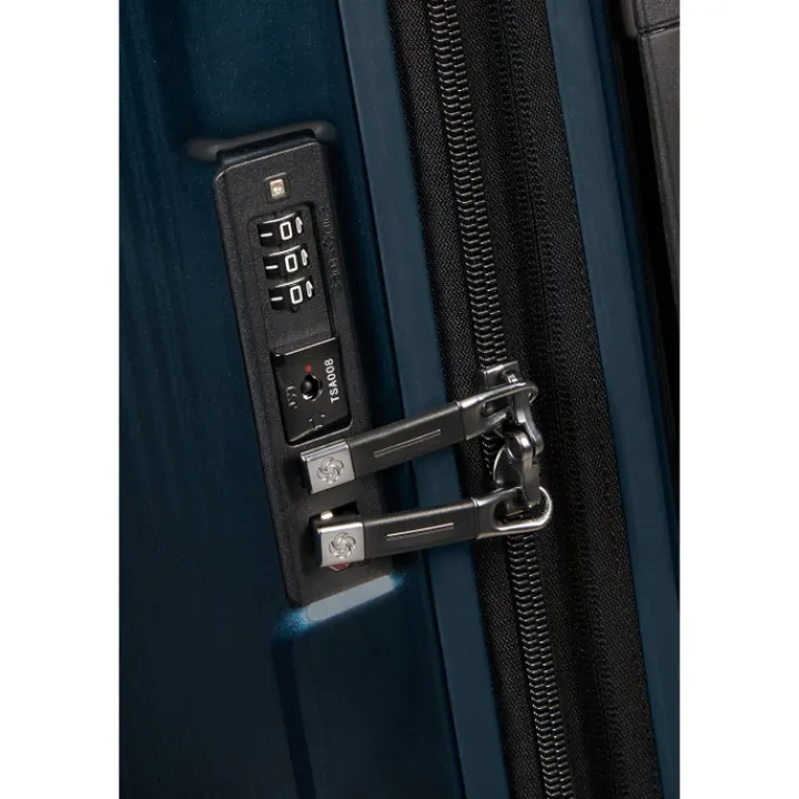 Reistrolleys|Reiskoffers>Samsonite Nuon Spinner 69 Exp metallic dark blue