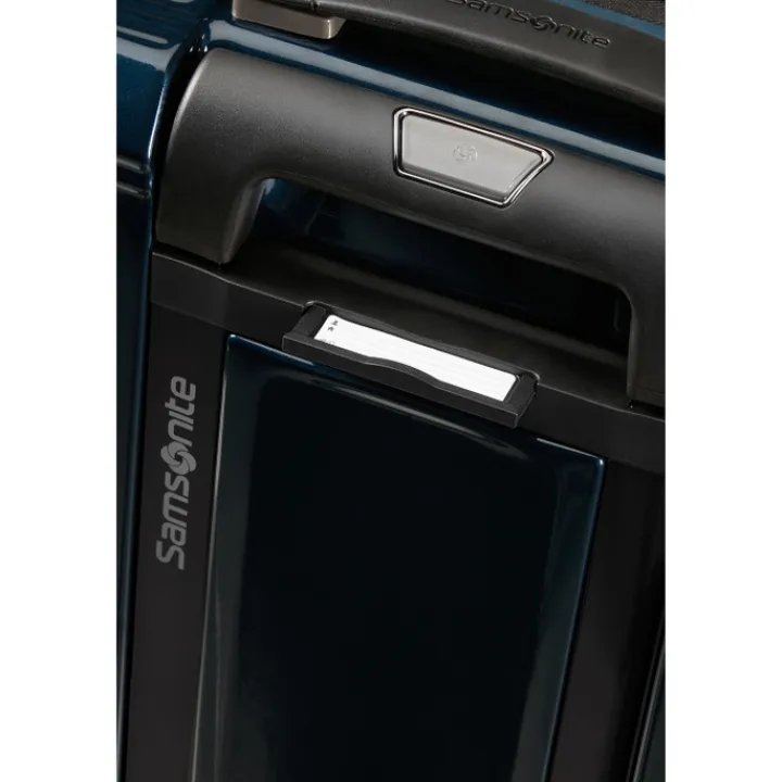 Reistrolleys|Reiskoffers>Samsonite Nuon Spinner 69 Exp metallic dark blue