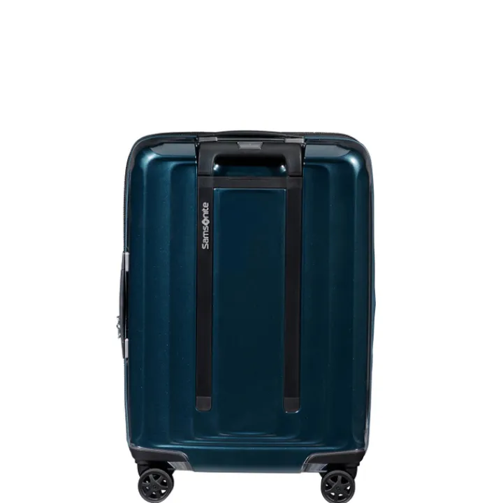 Transavia Trolleys|Ryanair Trolleys>Samsonite Nuon Spinner 55 Exp metallic dark blue