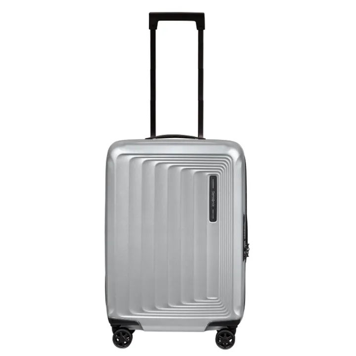 Transavia Trolleys|Ryanair Trolleys>Samsonite Nuon Spinner 55 Exp matt silver